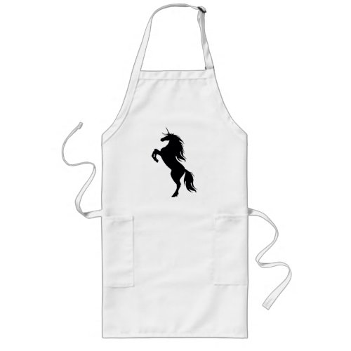 Black Unicorn Silhouette Apron