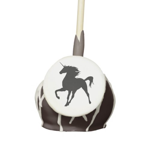 Black Unicorn Silhouette Cake Pops