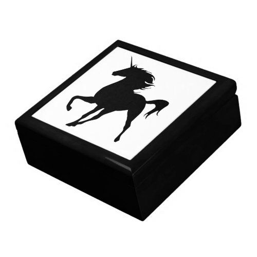 Black Unicorn Silhouette Gift Box