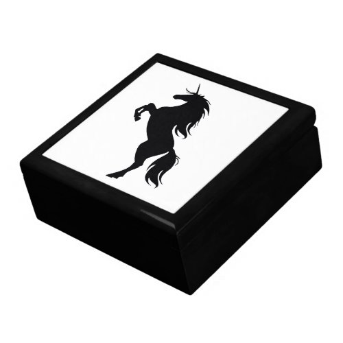 Black Unicorn Silhouette Gift Box