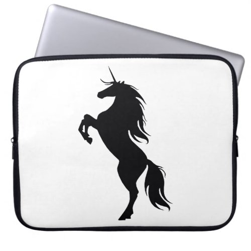 Black Unicorn Silhouette Laptop Sleeve