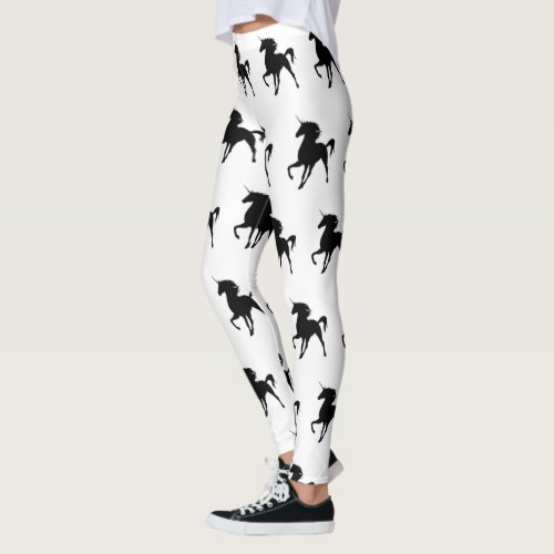 Black Unicorn Silhouette Legging