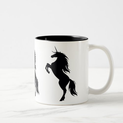 Black Unicorn Silhouette Mug