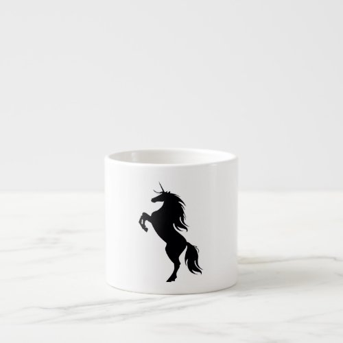 Black Unicorn Silhouette Mug