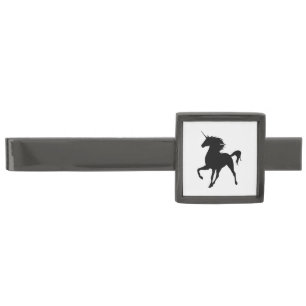 Black Unicorn Silhouette Tie Bar