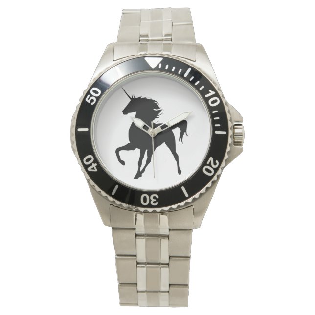 Black Unicorn Silhouette Watch (Front)