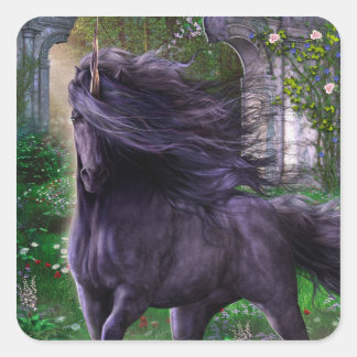Black Unicorn Sticker