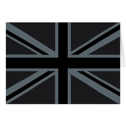 Black Union Jack British Flag Decor