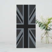 Black Union Jack British Flag Design Customize it (Standing Front)