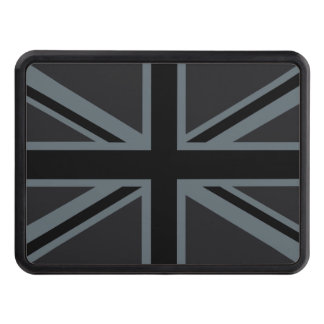 Black Union Jack Flag Design Hitch Cover