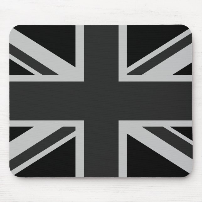 Black Union Jack Mousepad (Front)