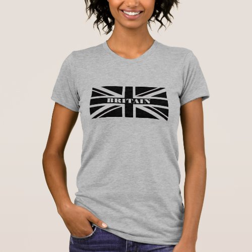 Black union jack UK flag elegant shirt