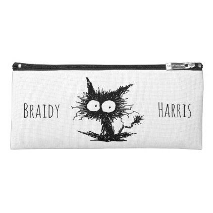 Black Unkempt Kitten GabiGabi Pencil Case