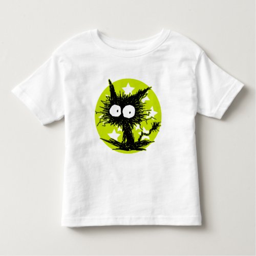 Black Unkempt Kitten GabiGabi Toddler T_shirt