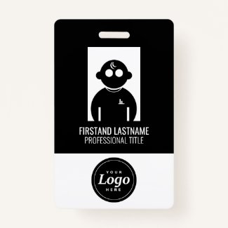 Black V1 Employee Badge