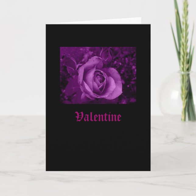 Black Valentine Holiday Card (Front)