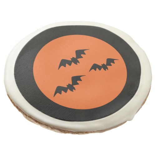 Black Vampire Bats  Halloween Party Sugar Cookie