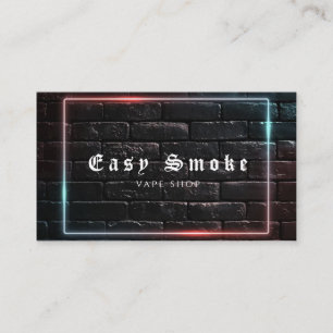 Black Vape Shop Business Card
