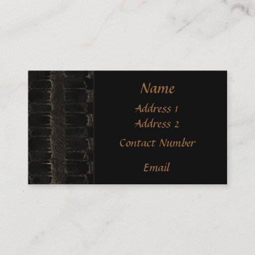 Customizable Black Velvet Business Card