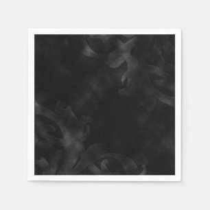 Black Velvet Elegant Vintage Glam Glamour Party Napkins