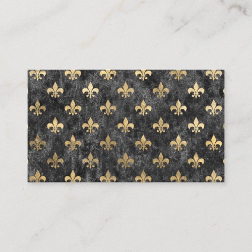 Black Velvet Fleur De Lis Mardi Gras Orleans Business Card