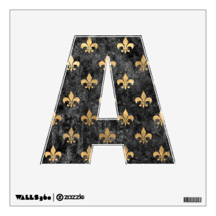 Black Velvet Fleur De Lis Mardi Gras Orleans Wall Decal