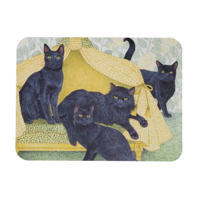 Black velvet magnet (Horizontal)