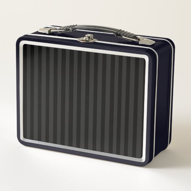 Black Velvet Metal Lunch Box (Front)