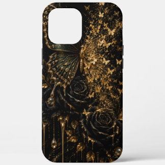 Black velvet noir Butterfly bloom iphone case