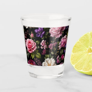 Black Velvet Rose Shot Glass
