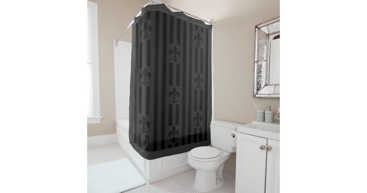 Black Velvet Shower Curtain Zazzle