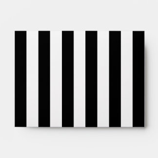 Black Vertical Stripes Envelope