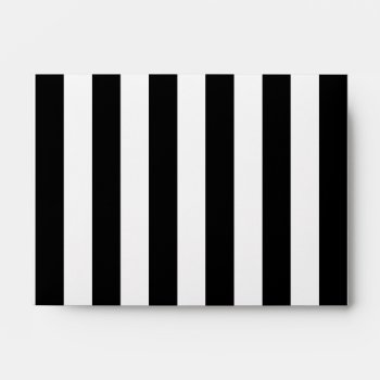Black Vertical Stripes Envelope by DavidsZazzle at Zazzle