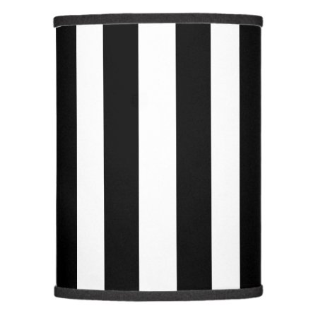 Black Vertical Stripes Lamp Shade