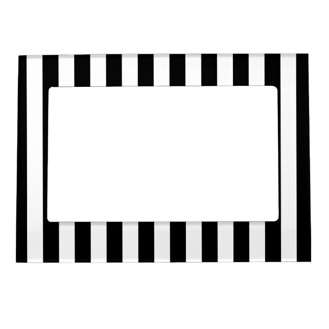 Black Vertical Stripes Magnetic Frame (Front)