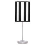Black Vertical Stripes Table Lamp at Zazzle