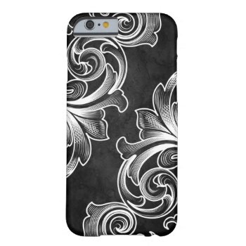 Black Victorian Scroll Iphone 6 Case by takecover at Zazzle