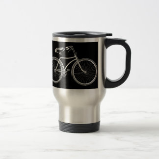 Black Vintage Bicycle Antique/Retro Cycling Travel Mug