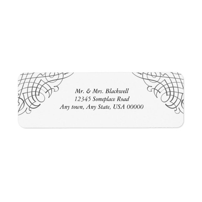 Black Vintage Framed Label (Front)