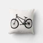 Black Vintage Mountain Bike Pillow at Zazzle