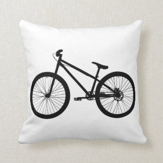 Black Vintage Mountain Bike Pillow