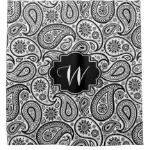 Black Vintage Paisley Pattern