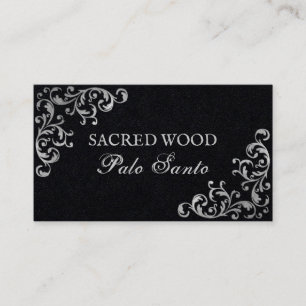 Black Vintage Palo Santo Business Card