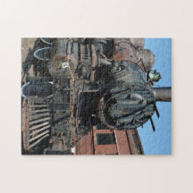 Black Vintage Rusty Steam locomotive Train Engine