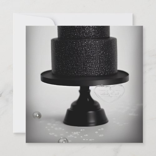 Black Vintage Wedding Cake  Stand