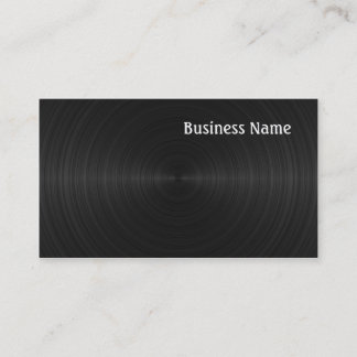 Black vinyl business card