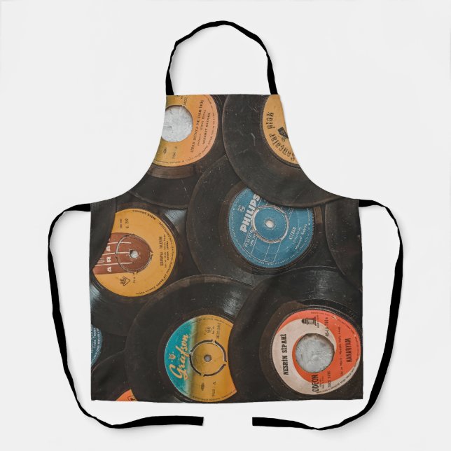 Black Vinyl Classic Records Apron (Front)