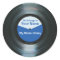 Black Vinyl Music Record Label Stickers Blue