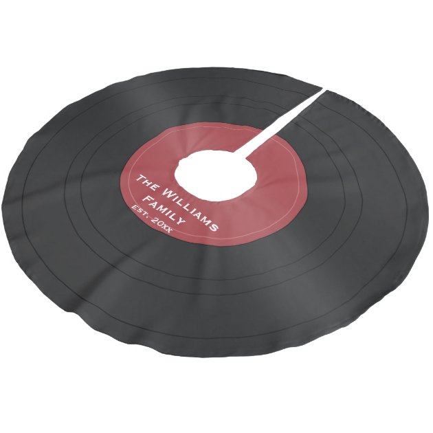 Black Vinyl Record Custom Christmas 