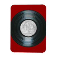 Black Vinyl Record Effect Custom Photo Magnet at Zazzle